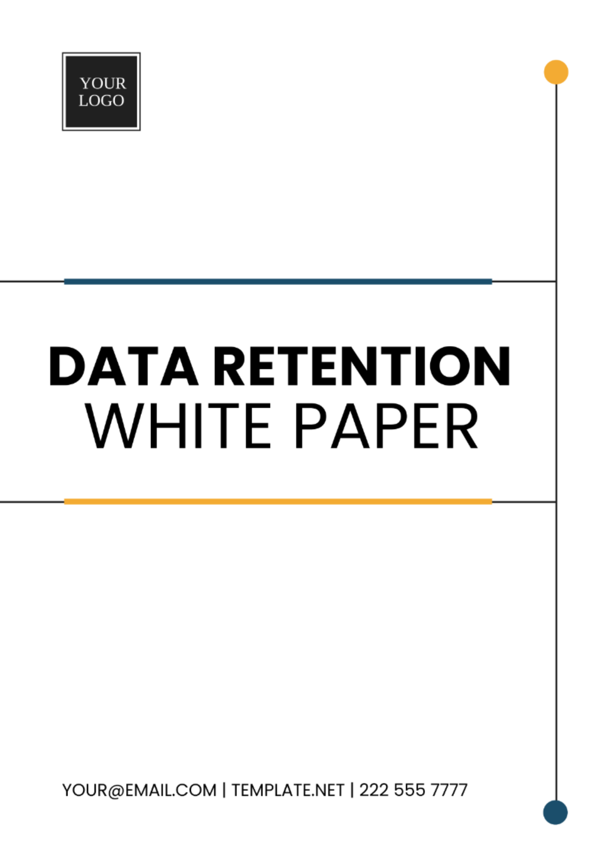 Data Retention White Paper Template
