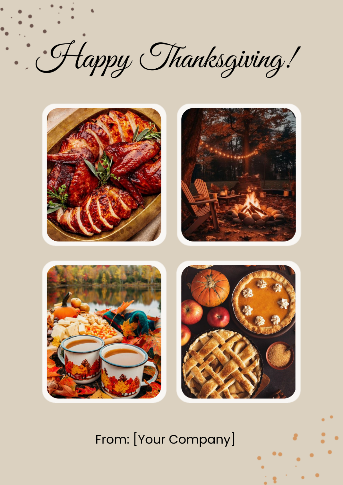 Happy Thanksgiving Collage Template