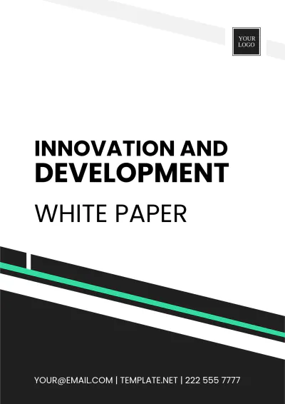 Free Innovation And Development White Paper Template to Edit Online