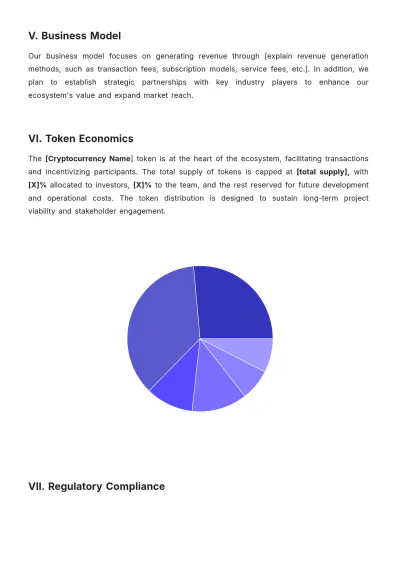 Free Cryptocurrency White Paper Template to Edit Online