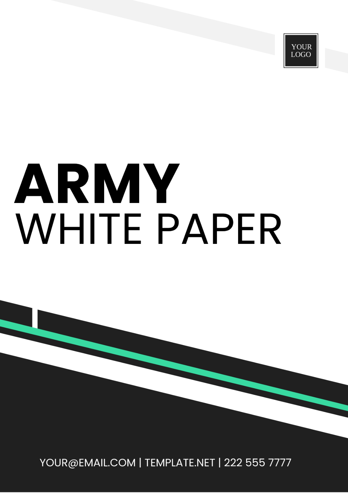 Army White Paper Template