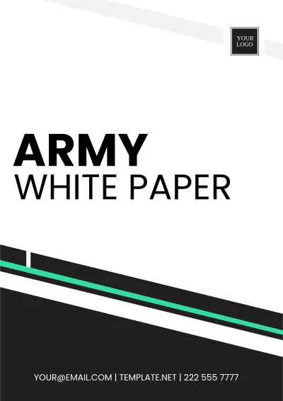 Free Army White Paper Template to Edit Online