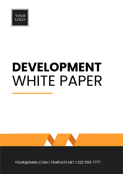 Free Development White Paper Template to Edit Online
