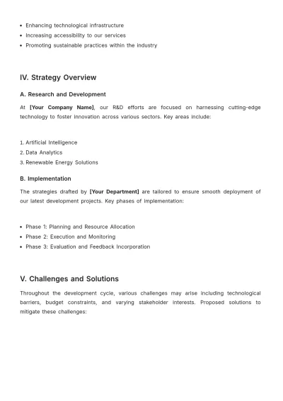 Free Development White Paper Template to Edit Online