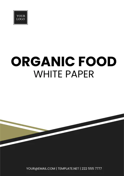 Free Organic Food White Paper Template to Edit Online