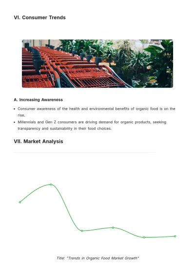 Free Organic Food White Paper Template to Edit Online