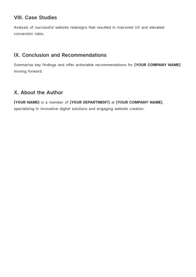 Free Website Design White Paper Template to Edit Online