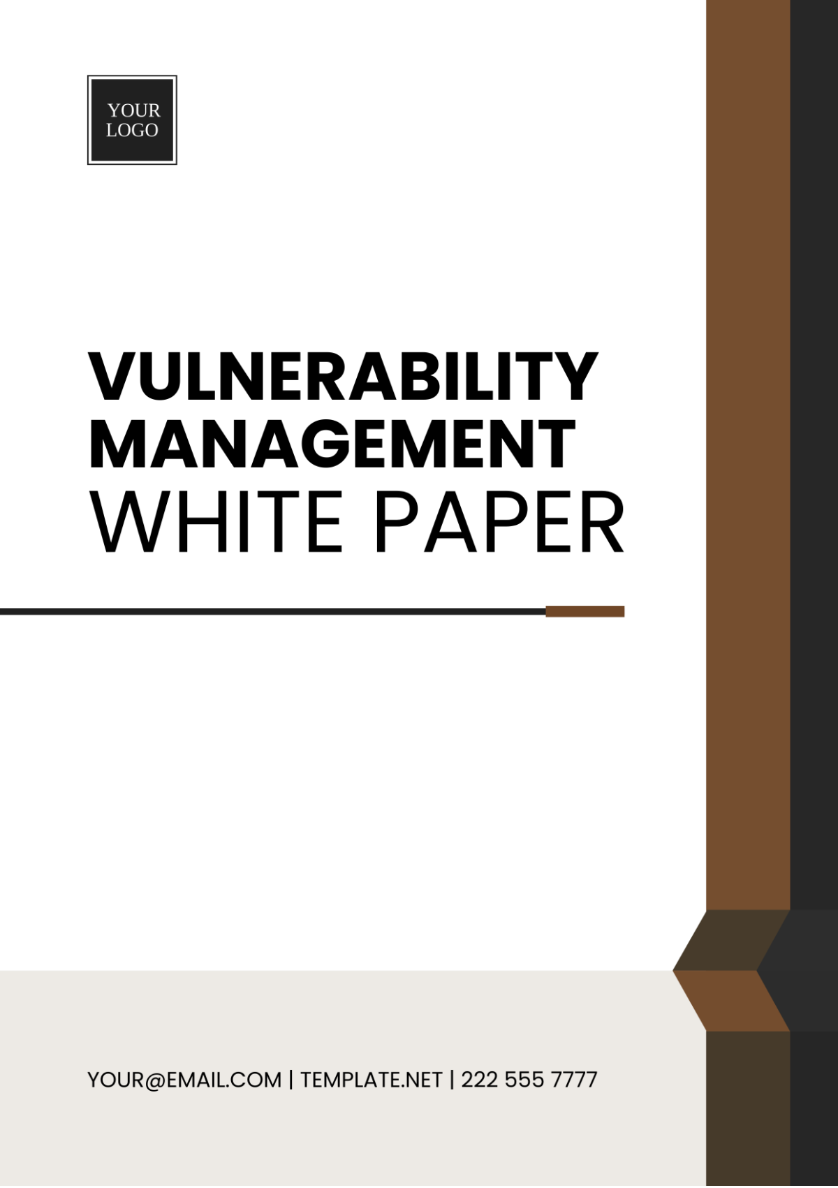 Vulnerability Management White Paper Template