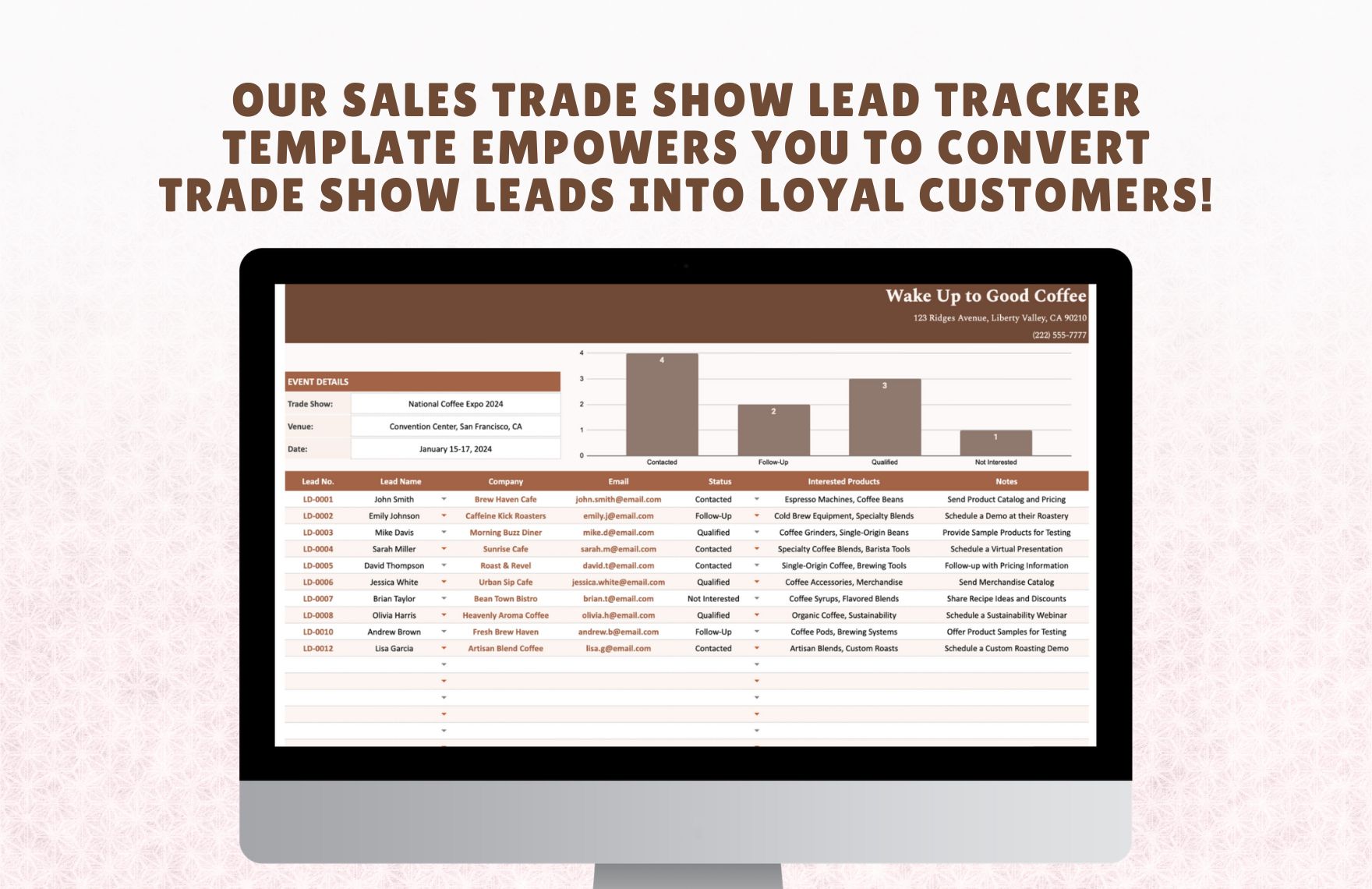 Sales Trade Show Lead Tracker Template