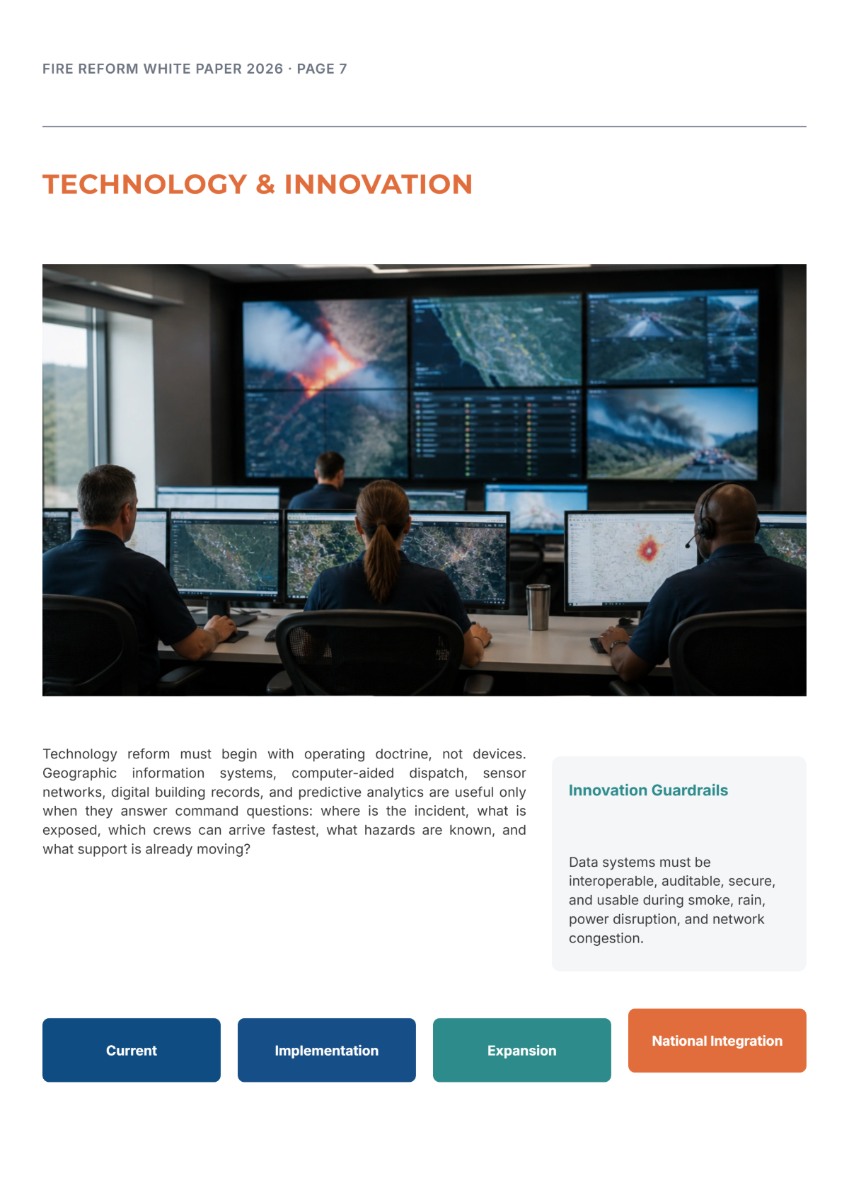 Free Fire Reform White Paper Template to Edit Online