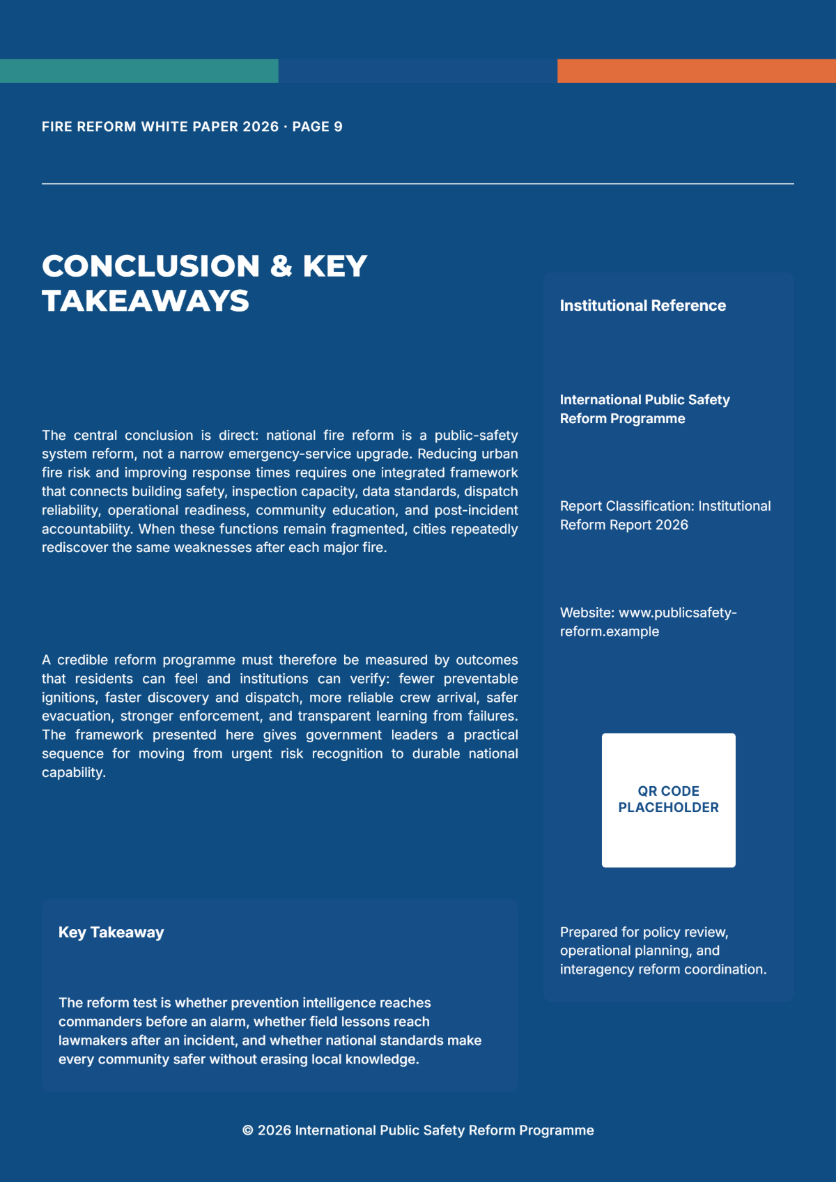 Free Fire Reform White Paper Template to Edit Online