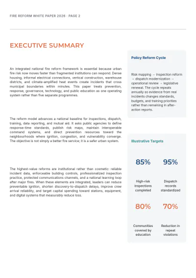 Free Fire Reform White Paper Template to Edit Online