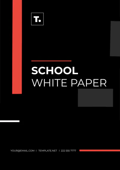 Free School White Paper Template to Edit Online