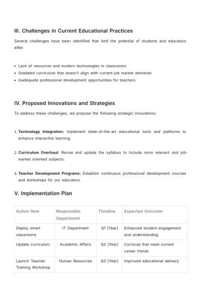 Free School White Paper Template to Edit Online