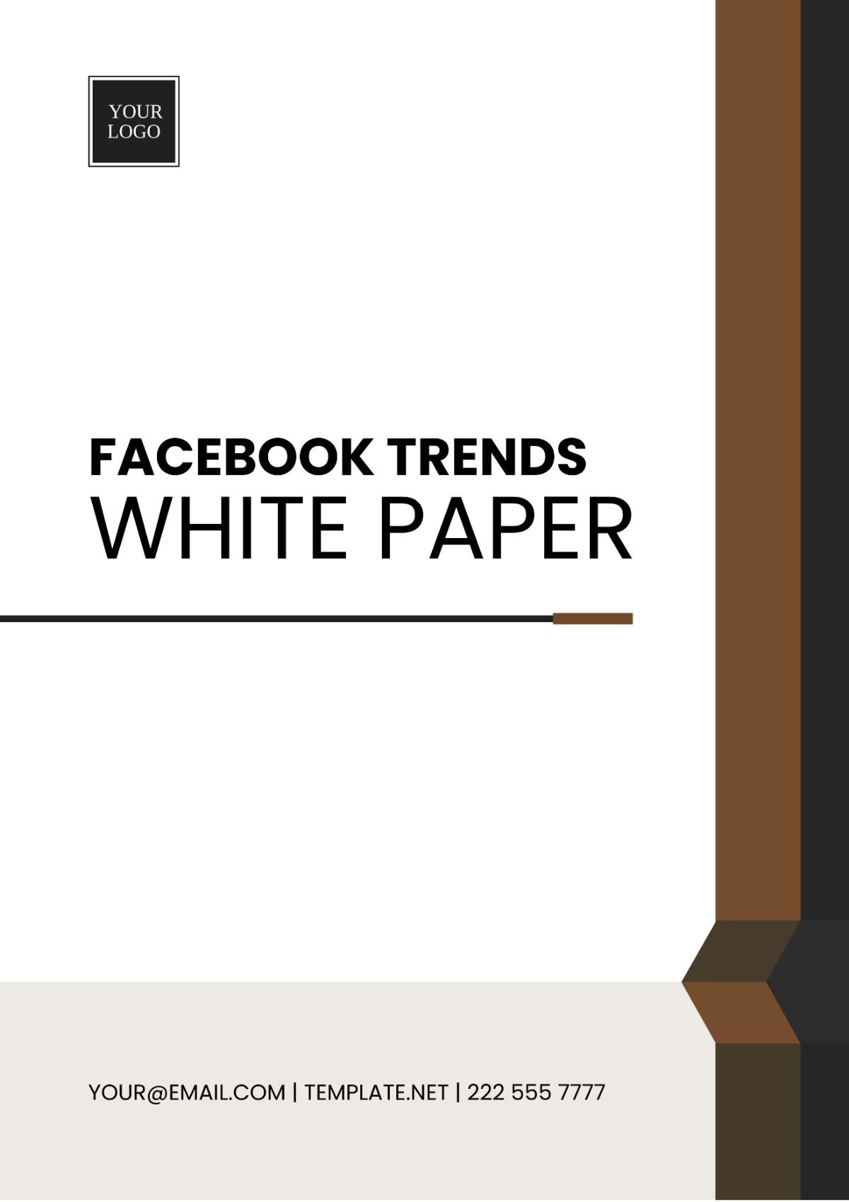 Facebook Trends White Paper Template