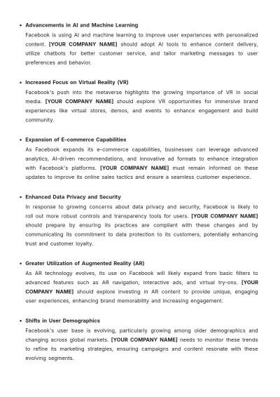Free Facebook Trends White Paper Template to Edit Online
