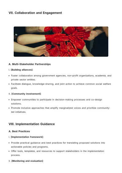 Free White Paper for Social Welfare Template to Edit Online