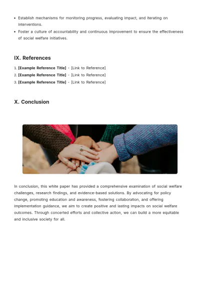 Free White Paper for Social Welfare Template to Edit Online