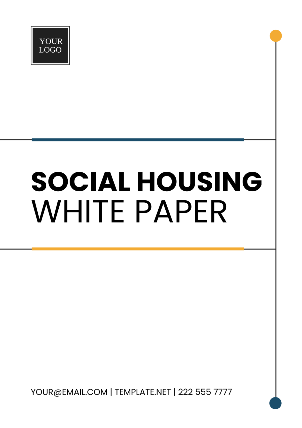 Social Housing White Paper Template