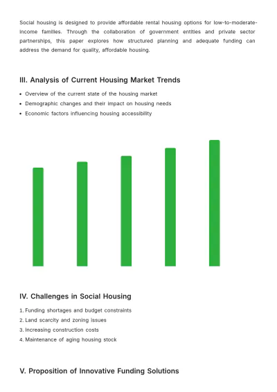 Free Social Housing White Paper Template to Edit Online
