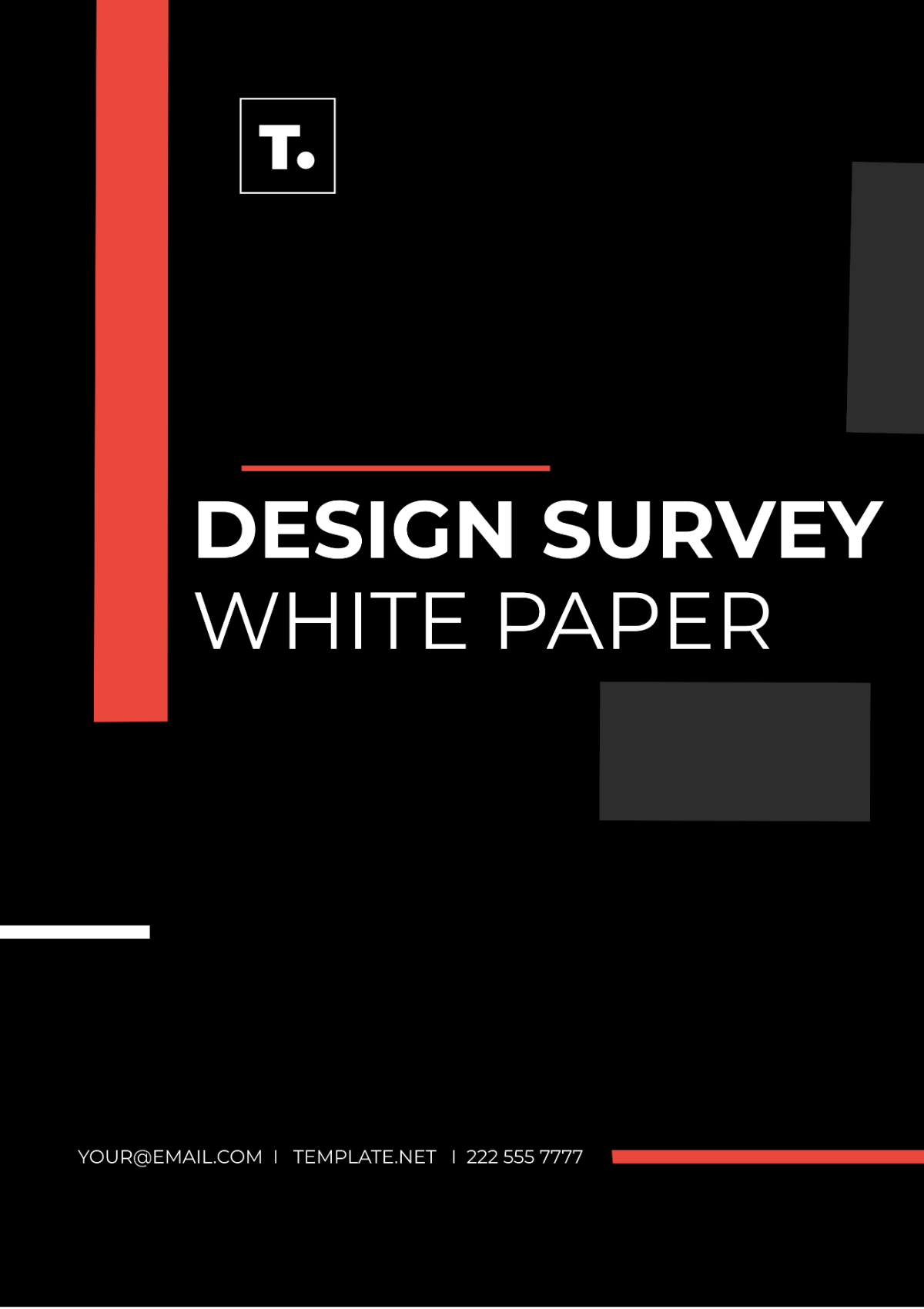 Free Design Survey White Paper Template
