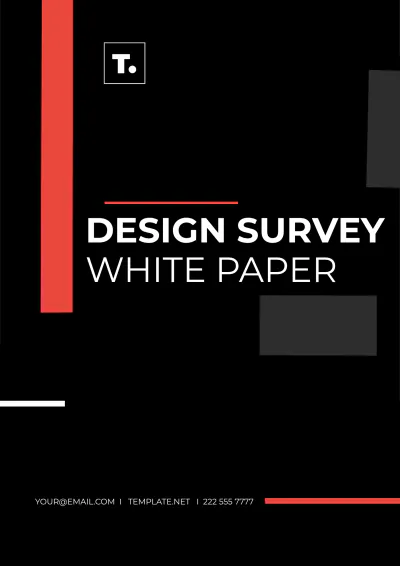 Free Design Survey White Paper Template to Edit Online