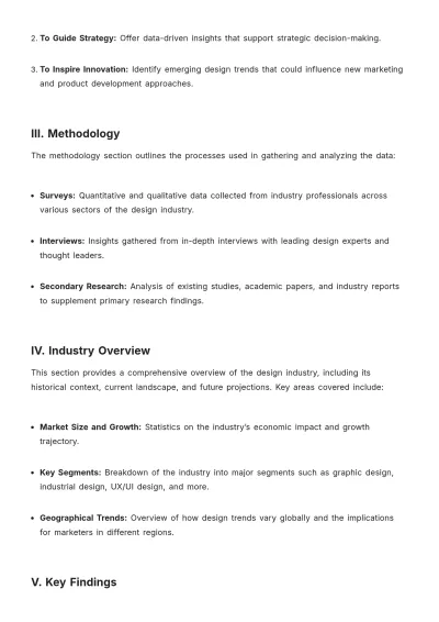 Free Design Survey White Paper Template to Edit Online