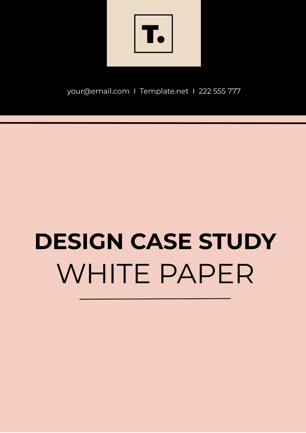 Design Case Study White Paper Template