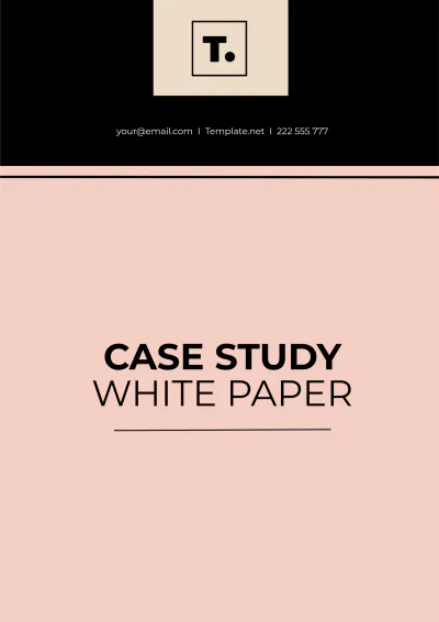 Free Design Case Study White Paper Template to Edit Online