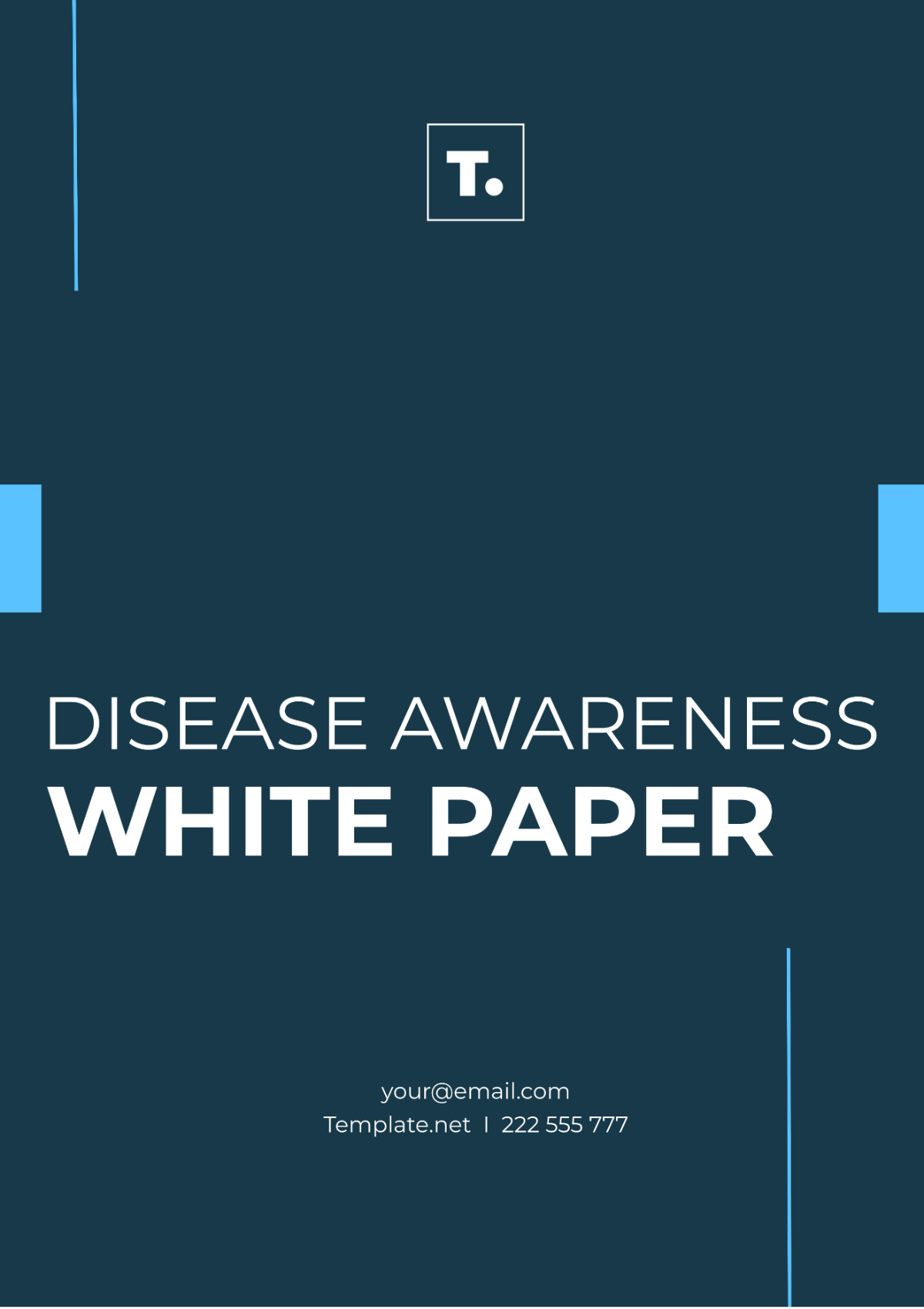 Free Disease Awareness White Paper Template