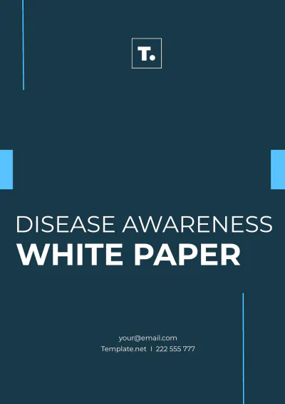 Free Disease Awareness White Paper Template to Edit Online