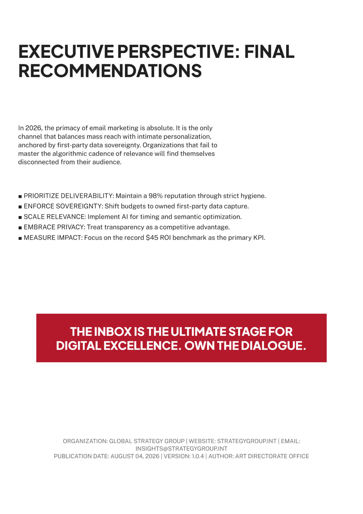 Free Email White Paper Template to Edit Online