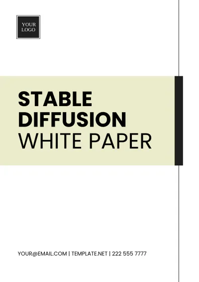 Free Stable Diffusion White Paper Template to Edit Online