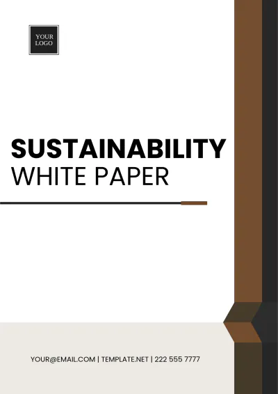Free Sustainability White Paper Template to Edit Online