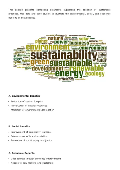 Free Sustainability White Paper Template to Edit Online