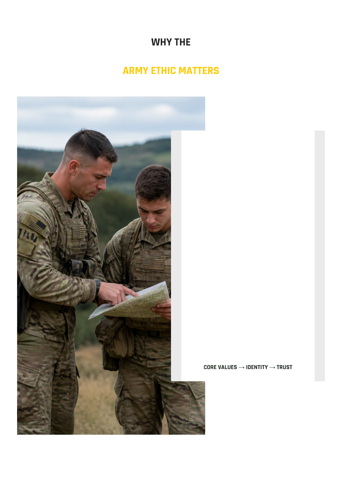 Free Army Ethic White Paper Template to Edit Online