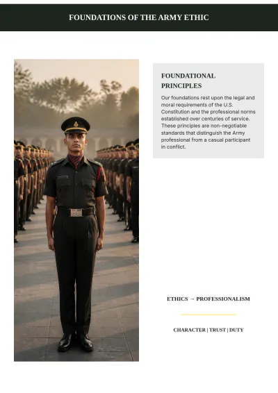 Free Army Ethic White Paper Template to Edit Online