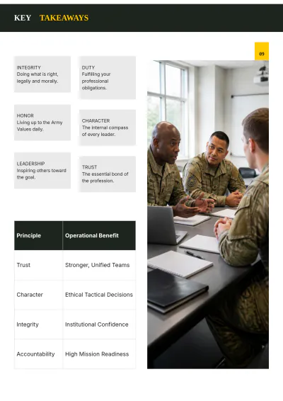 Free Army Ethic White Paper Template to Edit Online