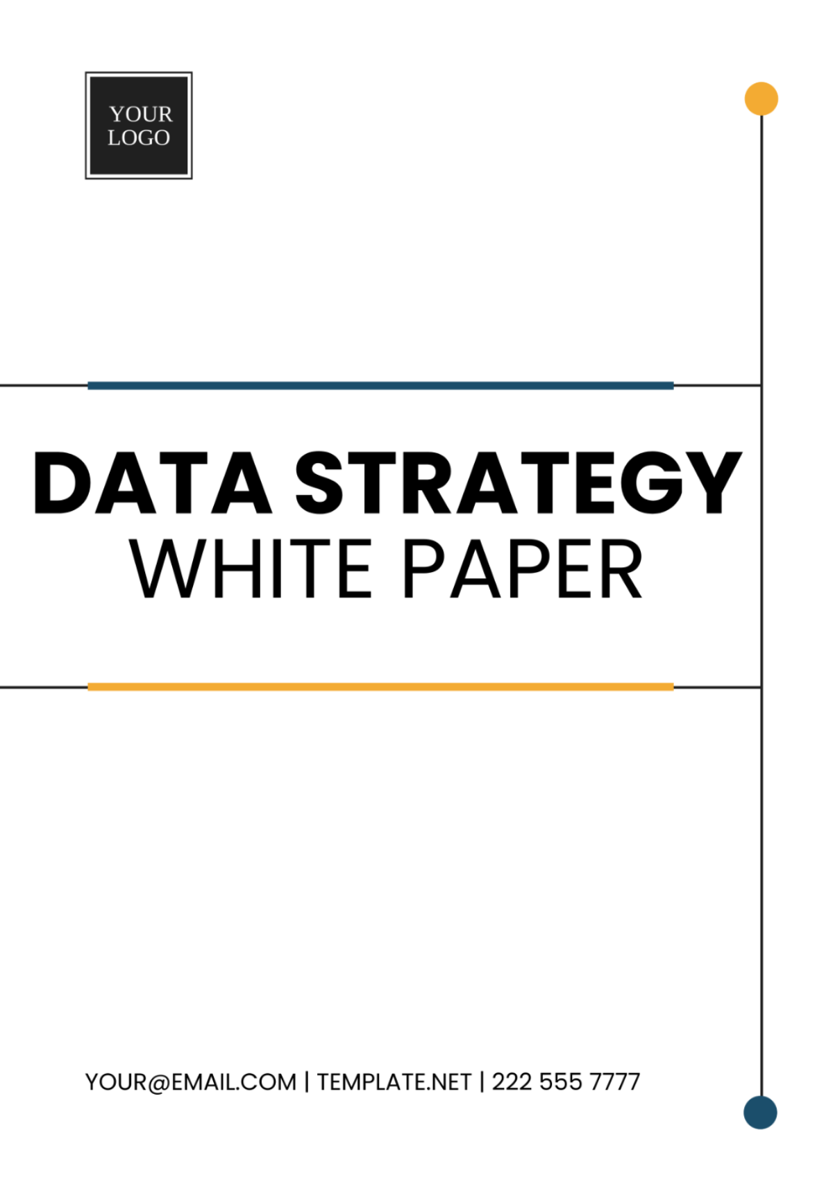 Data Strategy White Paper Template