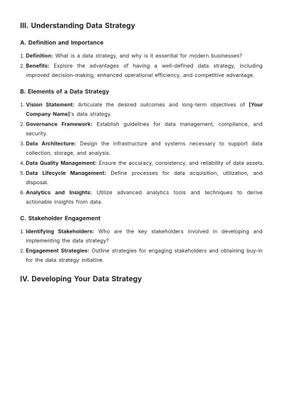 Free Data Strategy White Paper Template to Edit Online