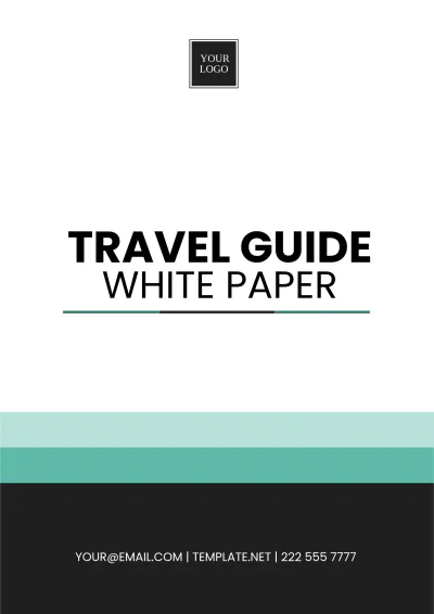 Free Travel Guide White Paper Template to Edit Online