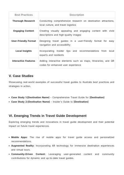 Free Travel Guide White Paper Template to Edit Online