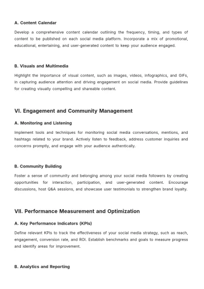 Free Social Media Strategy White Paper Template to Edit Online