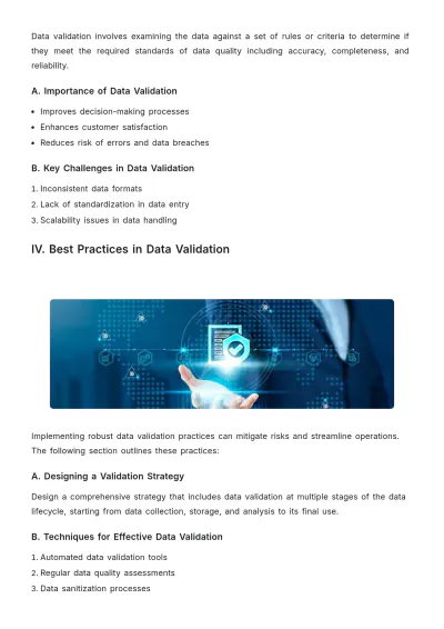 Free Data Validation White Paper Template to Edit Online