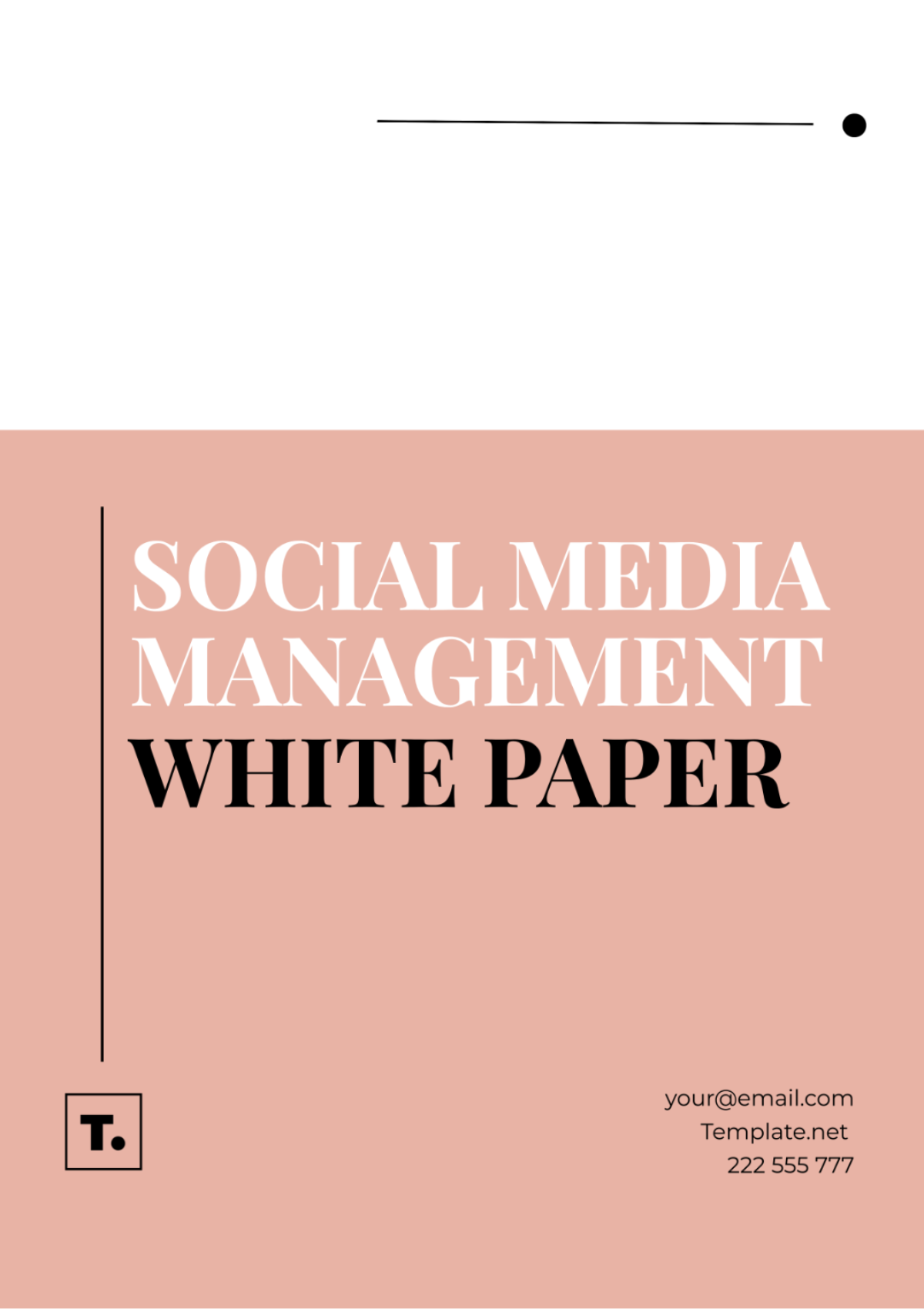 Social Media Management White Paper Template