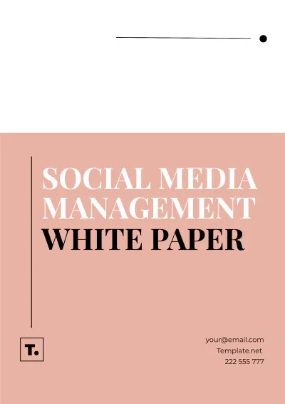 Free Social Media Management White Paper Template to Edit Online