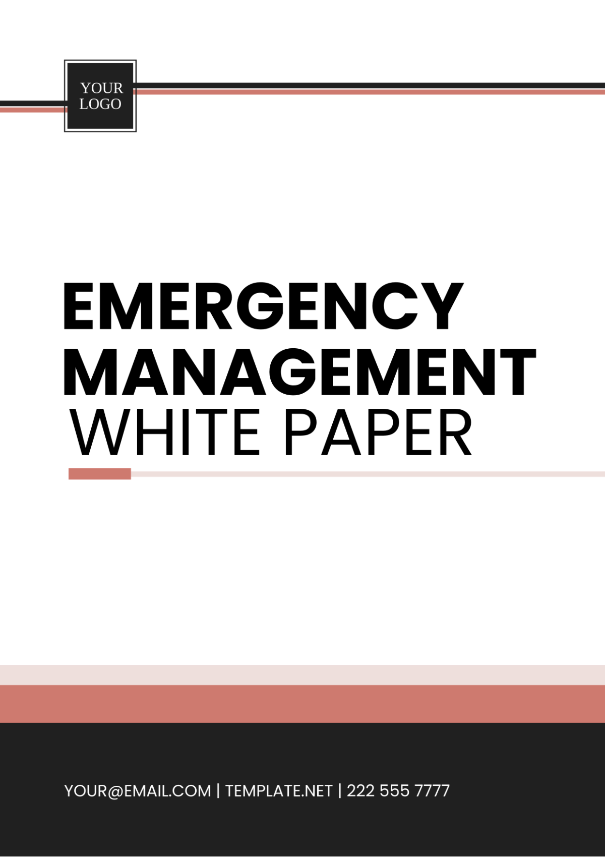 Free Emergency Management White Paper Template