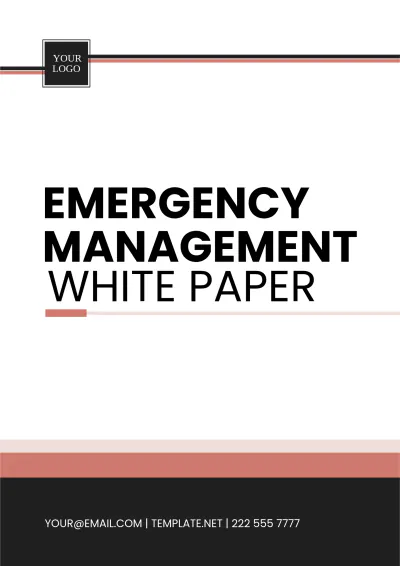 Free Emergency Management White Paper Template to Edit Online