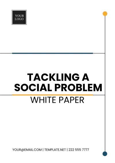 Free Tackling A Social Problem White Paper Template to Edit Online