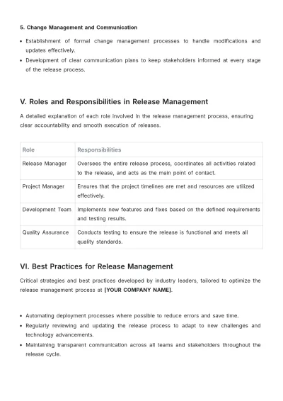 Free Release Management White Paper Template to Edit Online
